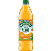 Robinsons Orange Squash bottle front showing no added sugar option