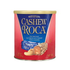 Roca Cashew Buttercrunch Canister displayed, ideal for gifting.