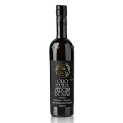 ROI Taggiasca EVOO bottle cap highlights premium Ligurian flavor for finishing dishes.