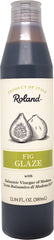 Roland Foods Fig Balsamic Glaze bottle-pour showcases glossy finish ideal for finishing dishes.