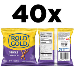Rold Gold pretzel sticks close-up showing crispy texture