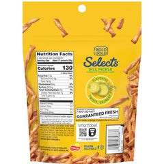 Rold Gold Selects dill pickle twists closeup emphasizes crisp texture ideal for dips