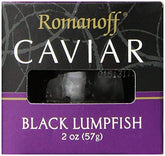 Romanoff Black Lumpfish caviar front view highlighting premium quality