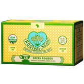 ROOIBOS ROCKS green tea bags brew a light, caffeine-free cup