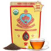ROOIBOS ROCKS loose-leaf tea jar showing organic rooibos with antioxidant richness