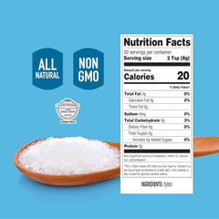 Roots Circle Xylitol Sweetener bottle pouring into beverage, highlighting keto-friendly sweetness