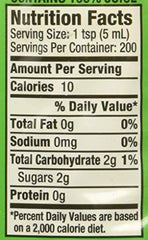 Label close-up highlighting real lime juice and balanced sweetness for mixing