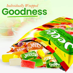Roshen Jelly Candy individually wrapped-pieces image demonstrates freshness and convenient sharing.