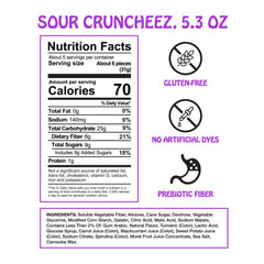 Rotten Sour Gummy Cruncheez loopy lime close-up highlighting tangy lime flavor