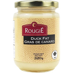 Rougie duck fat 320g jar for roasting and searing with rich flavor.