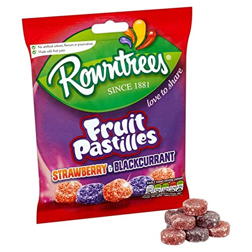 Rowntree's Red and Black Fruit Pastilles bag for sharing and casual snacking.