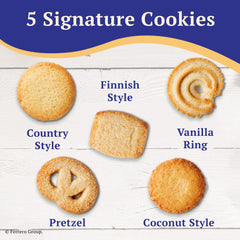 Royal Dansk pretzel-style cookies for festive crunch.