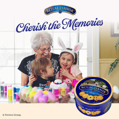 Royal Dansk pretzel style cookies add a playful crisp texture to dessert platters.