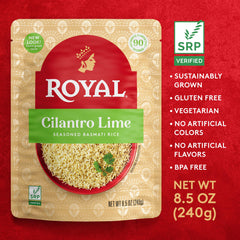 Royal Extra-long grain basmati rice with aromatic fragrance