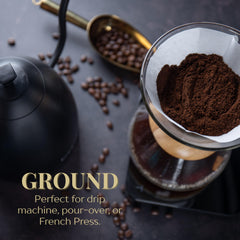 ROYAL KONA Coffee measuring spoon with grounds for precise, repeatable cup quality