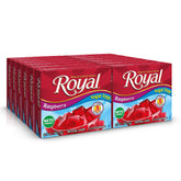 Royal Raspberry Gelatin box 12 offers easy, ready-to-mix dessert.