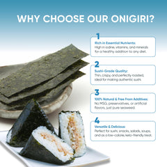 Royal Seafood Distribution sushi wraps for bento provide convenient, tidy seaweed options.