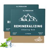 Royalee remineralizing gum front pack highlighting eco-friendly packaging for daily fresh breath.