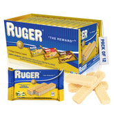 Ruger Wafers Austrian Vanilla pack front, ideal for on-the-go snacking