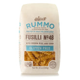 Rummo gluten-free fusilli N.48 pack on shelf for easy gluten-free meals