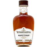 Runamok WhistlePig bottle front close-up showcases a rich maple syrup aged in rye whiskey casks for bold finish.