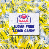 R.U.S. Candy sugar-free lemon hard candy bulk bag for sharing at gatherings.