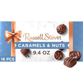 Russell Stover caramel and nuts gift box, ready to gift.