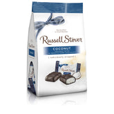 Russell Stover dark chocolate coconut minis front view, perfect for gifting