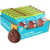 Russell Stover Easter caramel milk chocolate egg, 1.3 oz, 18-pack, featured close-up