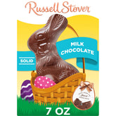 Russell Stover Easter Rabbit milk chocolate, front view, ideal for gifting