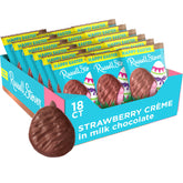 Russell Stover Easter strawberry crème milk chocolate egg, 1.3 oz, perfect for Easter baskets.