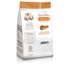 Russell Stover Milk Chocolate Caramels wrapped candies, ideal for sharing or on-the-go treats.