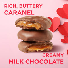 Individually wrapped Russell Stover heart for easy sharing.