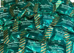 Russell Stover Mint Patty in Dark Chocolate, individually wrapped, convenient treat anywhere