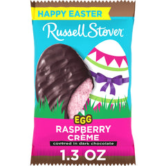 Russell Stover Raspberry Crème Egg on display for celebrations