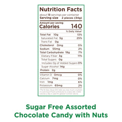 RUSSELL STOVER Nougat with Peanuts and Caramel piece, chocolate covered.