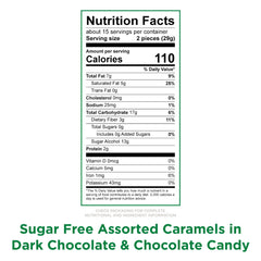 Russell Stover sugar-free crispy caramel delights in chocolate for a crunchy treat.