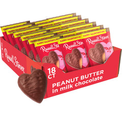 RUSSELL STOVER Valentine's Day milk chocolate peanut butter heart, 1.3 oz, ideal for gifting.
