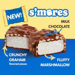 7.3 oz Whitman's S'Mores bag contains about 10 pieces for easy portion control