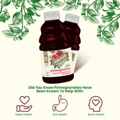R.W. Knudsen Organic Pomegranate Juice glass ready for a 100% juice moment.