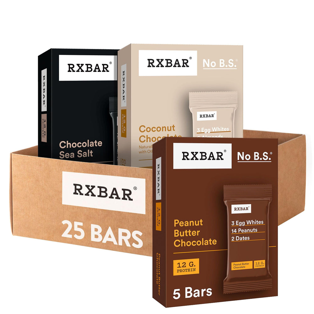 RXBAR Chocolate Sea Salt box, grab-and-go energy from real ingredients.