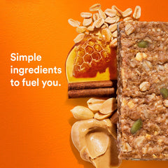 RXBAR Nut Butter and Oat Bar honey cinnamon flavor on display.