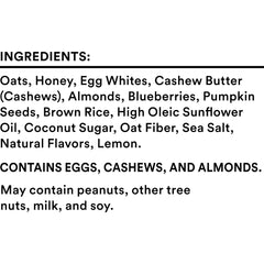 RXBAR Nut Butter and Oat Blueberry Cashew Butter bars ingredients laid out for quick, wholesome snacking.