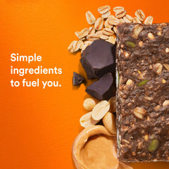 RXBAR Nut Butter and Oat bar on-the-go; easy snack before workouts.