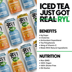 Close-up nutrition panel shows antioxidants and Vitamin C from Ryl Co.
