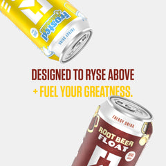 RYSE Fuel Energy Drink new formula label highlights Cognizin and L-Theanine for cognitive focus.