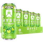 RYSE Fuel Energy Drink Sour Punch Green Apple can for sugar-free, on-the-go energy.
