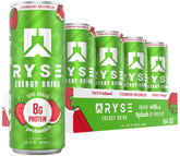 RYSE Functional Energy Drink front-can view in Strawberry Watermelon flavor for clean energy