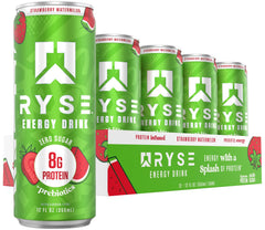 RYSE Functional Energy Drink front-can view in Strawberry Watermelon flavor for clean energy