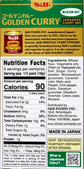S B Golden Curry block mix close-up for rapid flavor boost.